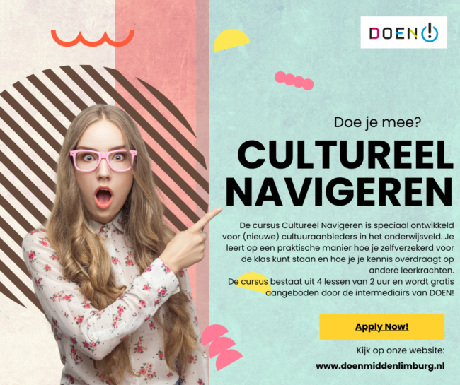 Cultureel navigeren – flyer 2024 Flyer Cultureel Navigeren